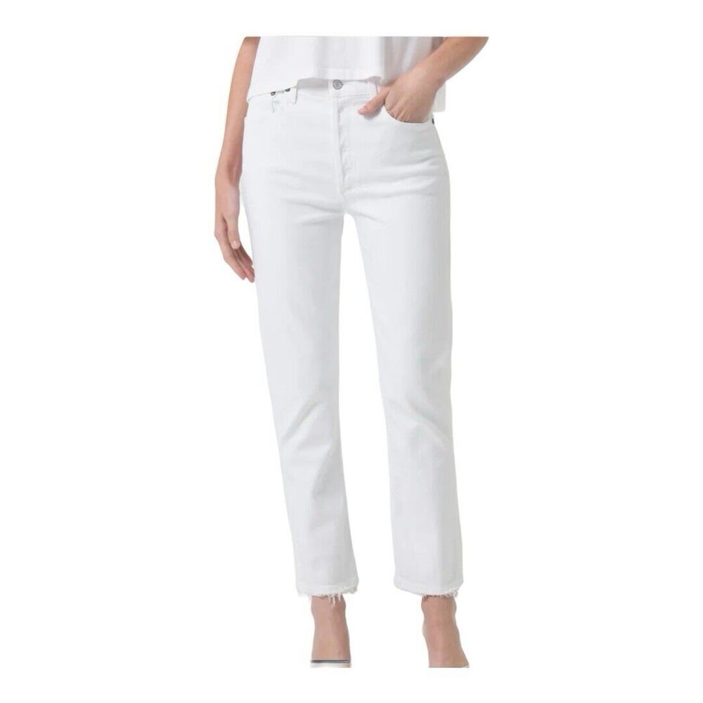 Agolde Riley High Rise Straight Crop Jeans NWT